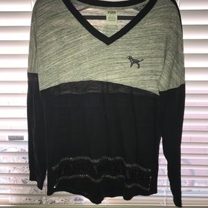 Pink sequence pull over !!